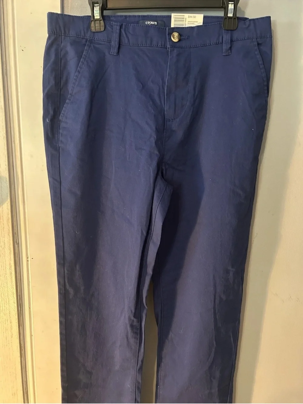 Crown Navy Slim Fit Men's Chinos